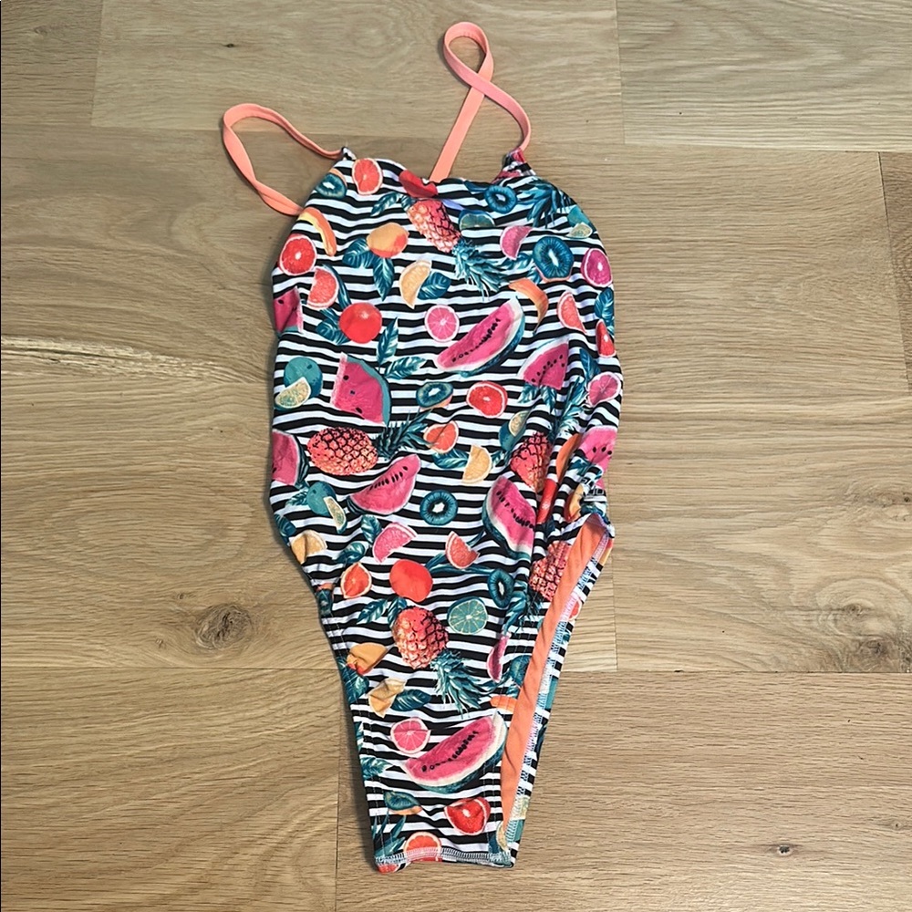 Speedo Pink and Orange One Piece Swim